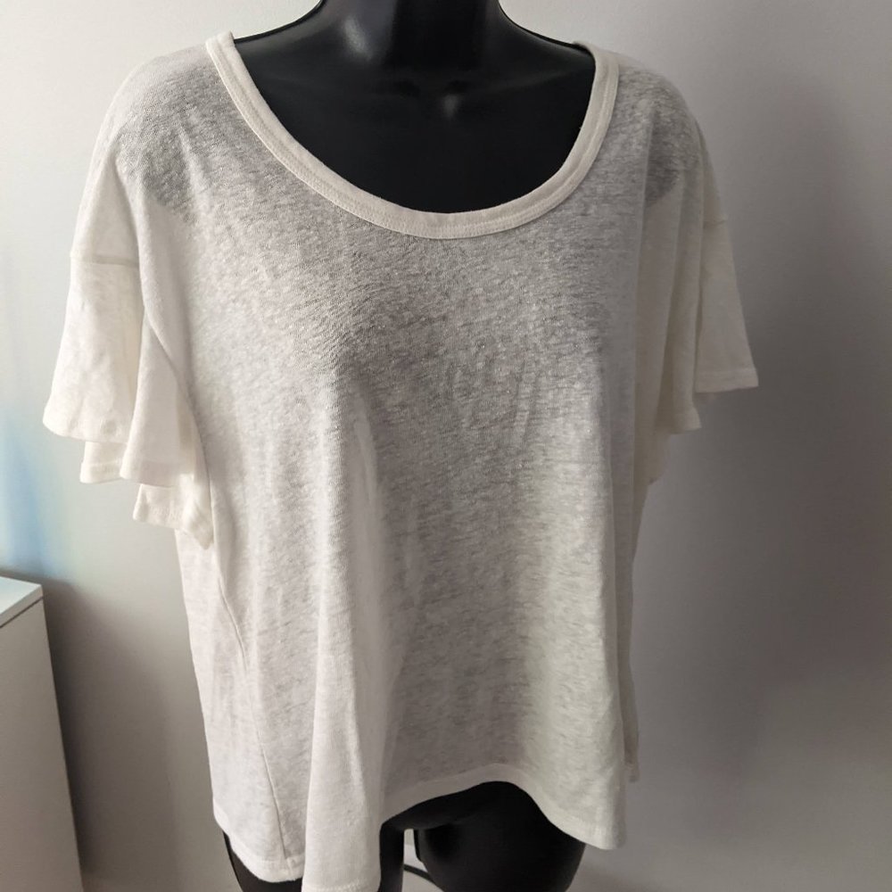 OLD Navy Ruffle Sleeves Tee Top